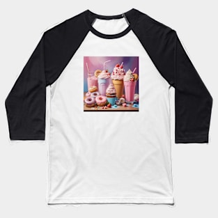 Vintage Candy Ice Cream Strawberry Baseball T-Shirt